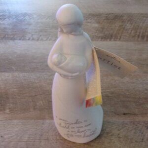 Hallmark Mother & Baby Figurine White Porcelain 9" Tall